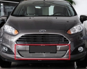 GRILLE DE CALANDRE INFERIEURE TYPE "BILLET LOOK" FORD FIESTA MK7 PHASE 2 (2013/2017)