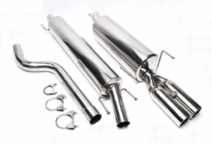 LIGNE COMPLETE D ECHAPPEMENT EN INOX TYPE GROUPE A OPEL ASTRA G CARAVAN DIAMETRE 63,5mm HOMOLOGUEE ABE ALLEMAGNE (1998/2004)