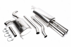 LIGNE COMPLETE D ECHAPPEMENT EN INOX TYPE GROUPE A VW Passat 3B/3BG Berline et Variant 1.6l / 1.8T / 1.9 TDI  / 2.3l V5 / 2.8l V6 74kw / 92kw / 110kw / 132kw / 142kW Modele à partir de 1997, SAUF  Synchro(DIAMETRE 63,5mm HOMOLOGUE ABE ALLEMAGNE)