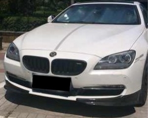 SPLITTERS CARBONE DE PARE CHOC AVANT BMW SERIE 6 F12/F13 STANDARD PHASE 1 (2011/12-2014)