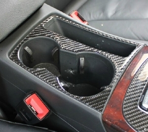 ENJOLIVEUR DE VIDE POCHE CENTRAL EN CARBONE POUR AUDI A4 B8 2008/2015,AUDI A5 OU AUDI Q3 (2011-10-2014)