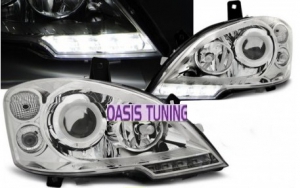 PHARES ANGEL EYES "REAL DRL" MERCEDES VITO/VIANO W639 PHASE 2 (10-2010/05-2014)