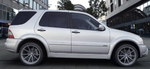 JEU D'EXTENSIONS D'AILES AVANT/ARRIERE ADAPTABLES MERCEDES ML 163 (1998/2005)