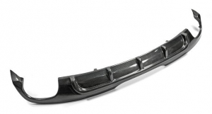 DIFFUSEUR ARRIERE EN CARBONE TYPE DTM POUR AUDI TT 8J STANDARD (double sortie d'échappement duplex QUAD) (2006/2014)