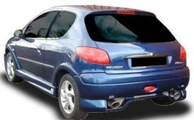 PARE CHOC ARRIERE PEUGEOT 206 "SPIRIT" CPN DESIGN (1998/2009)