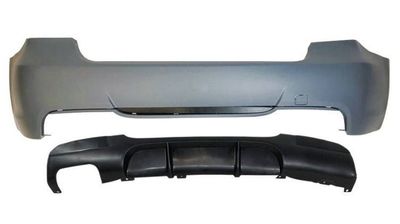 PARE CHOC ARRIERE BMW E90 STANDARD LOOK MP DUAL DOUBLES SORTIES RONDES GAUCHE OU DUAL 1 SORTIE RONDE DROITE/GAUCHE (2005/2012)