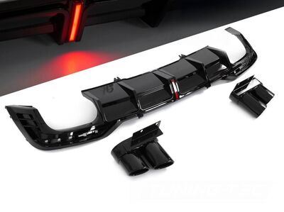 DIFFUSEUR DE PARE CHOC ARRIERE LOOK DTM "STOP LIGHTS" AUDI A5 B9 S LINE / S5 PHASE 2 (2019/2023)