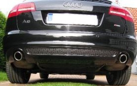 DIFFUSEUR DE PARE CHOC ARRIERE LOOK S LINE AUDI A6 4F PHASE 2 STANDARD "DUAL" (09-2008/2011)