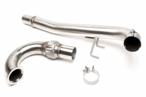 TUBE DE DESCENTE "DOWNPIPE" EN INOX POUR 1.8 / 2.0l FSI (132kw+162/169kW) Audi / Seat / Skoda / VW