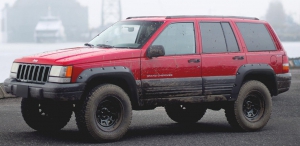 JEU D'EXTENSIONS D'AILES AVANT/ARRIERE ADAPTABLES JEEP GRAND CHEROKEE (Set de 4 pieces) (1992/1998)