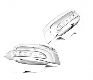 COQUES DE RETROS CHROMEES A LEDS MAZDA 2 (05-2007/2014)