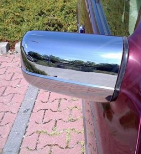 COQUES DE RETROVISEURS CHROMEES MERCEDES CLASSE E W210 PHASE 1 (1995/05-1999)