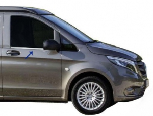 ENTOURAGES DE VITRES CHROMES MERCEDES VITO W447 2 PORTES (2014+)
