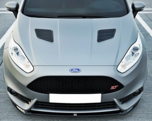 Lame Pare-chocs Avant Pour Ford Fiesta ST MK7 (2012-2017) - Garniture Décorative ABS Noir Brillant - Style Sportif Et Protection - 2