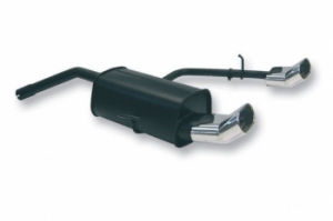 SILENCIEUX ARRIERE ACIER/INOX ALFA ROMEO 156 SPORTWAGON  TYPE DTM 148X76mm (1997/2006)