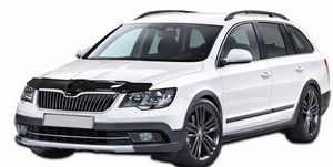 DEFLECTEUR DE CAPOT GLOSSY BLACK SKODA SUPERB 3T FACELIFT (06-2013/2015)
