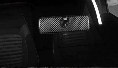 ENJOLIVEUR DE RETROVISEUR INTERIEUR EN CABONE FIAT 500 (2007/2023)