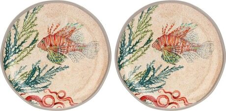 2 ASSIETTES DESSERT SEALIFE