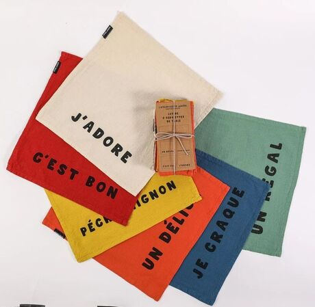 6 SERVIETTES en COTON