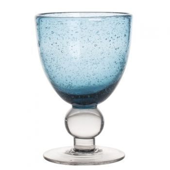 6 VERRES A PIED ARTISAN Bullé
