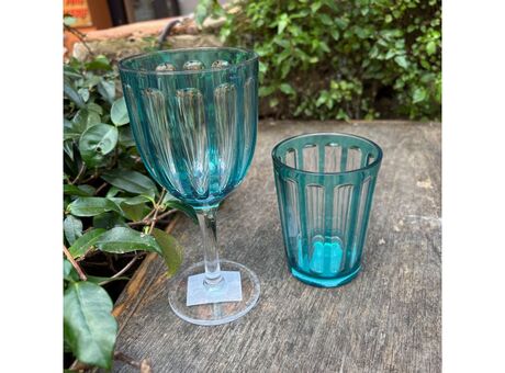 6 VERRES A PIED ACRYLIQUE