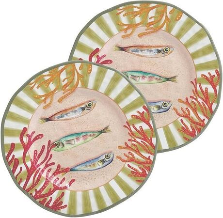 2 ASSIETTES PLATES LITORALE