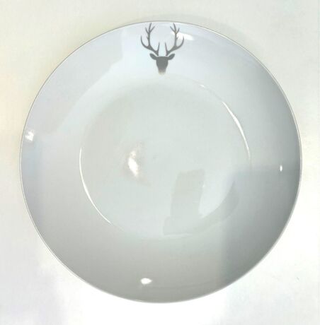 6 ASSIETTES CREUSES Porcelaine