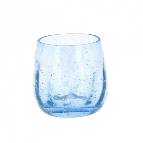 Verre à pied bullé Transparent - Vendu Verre à pied bullé Transparent - Vendu
