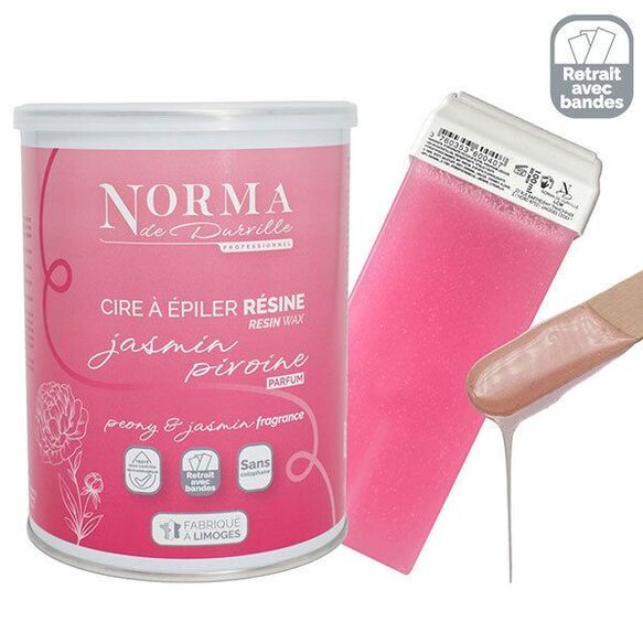 Cire en pot rose Jasmin Pivoine