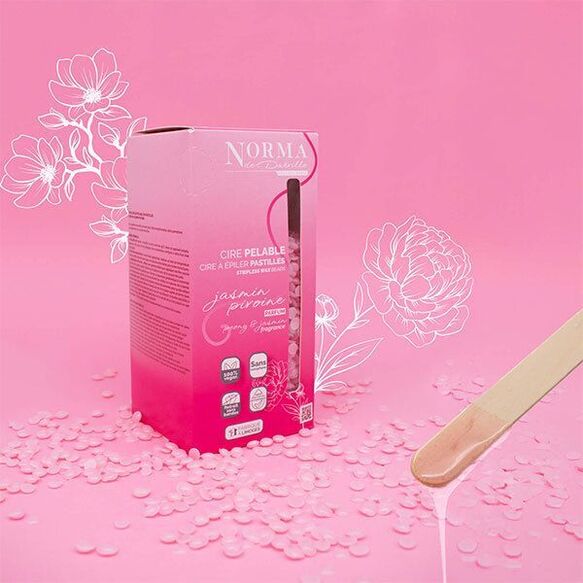 Cire pelable en pastilles Jasmin Pivoine