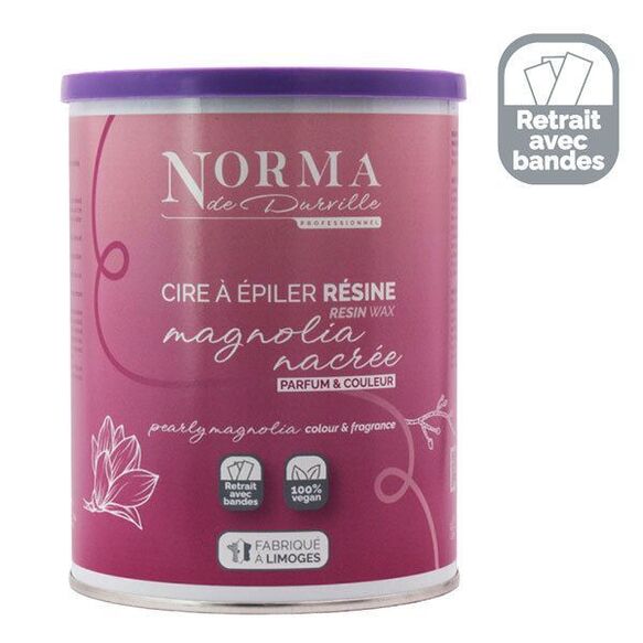 Cire en pot blanche nacrée magnolia