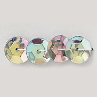 PAILLETTES 5MM METALLIC IRISE ARGENT 8001