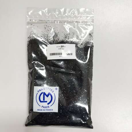 GLITTER SHINY BLACK SEQUIN