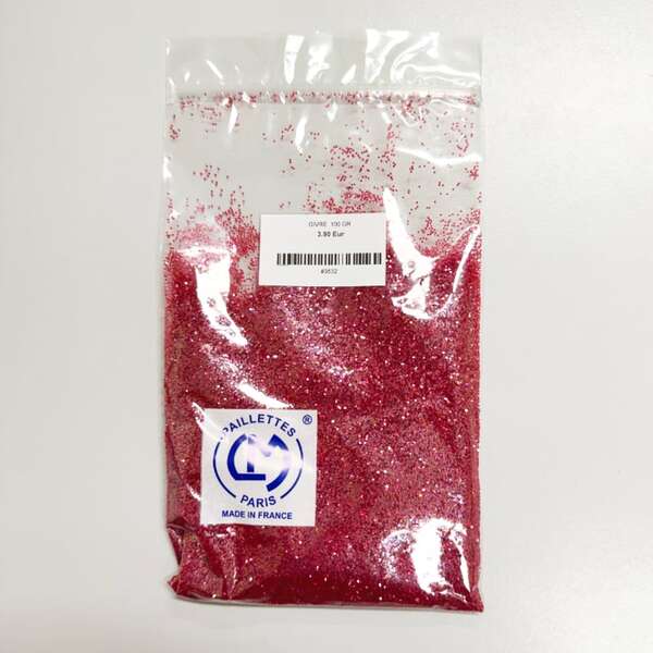 PAILLETTES POINT IRISÉ ROUGE 3011
