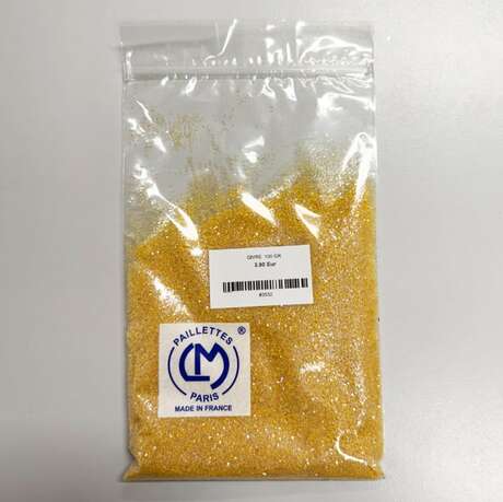 GLITTER YELLOW IRIDESCENT SEQUIN