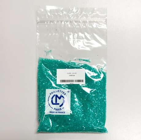 GLITTER DUCK GREEN IRIDESCENT SEQUIN