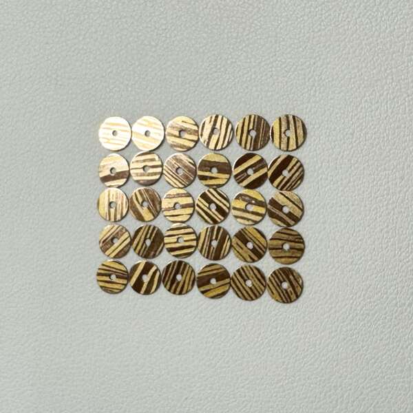 FLAT SEQUINS 5 MM BRONZE / GOLD