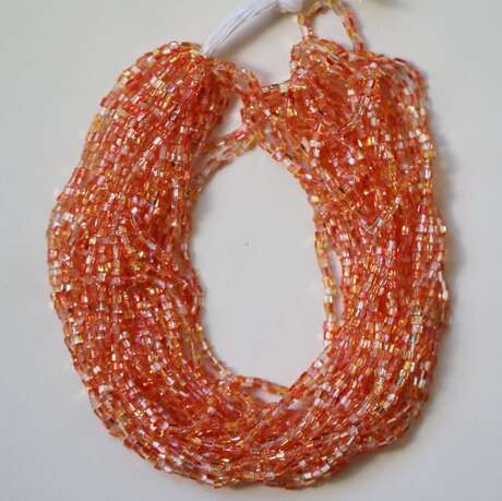 TUBES TRAINGLES 2,5 x 2,5 MM MULTICOLORE ORANGE