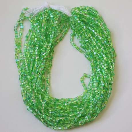 TUBES TRAINGLES 2,5 x 2,5 MM MULTICOLORE VERT