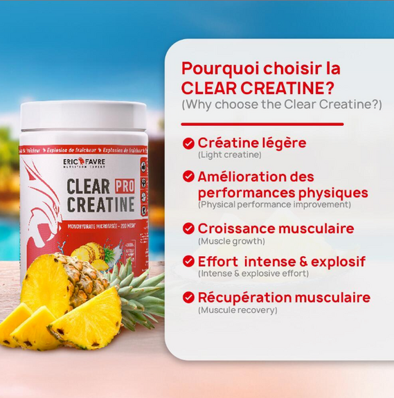 Eric Favre Clear Créatine Pêche 300g