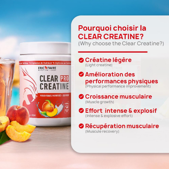 Eric Favre Clear Créatine Pêche 300g