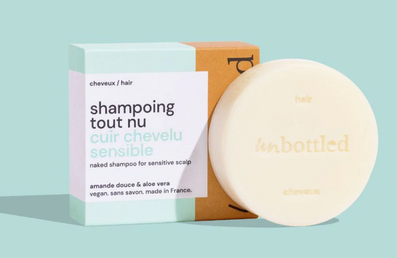 Unbottled Shampoing Solide Tout Nu 75g -Cuir chevelu sensible