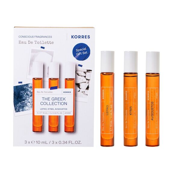 Korres Coffret The Greek Collection Eau de Toilette Lot de 3 X 10 ml