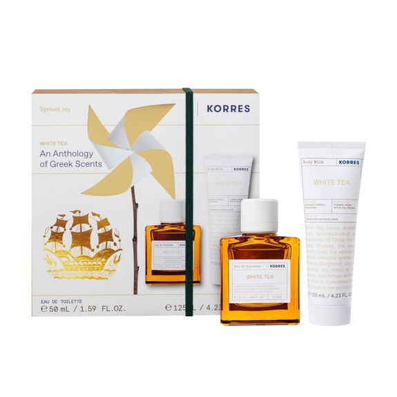 Korres coffret White Tea Eau de Toilette 50 ml + White Tea Body Lotion 125 ml