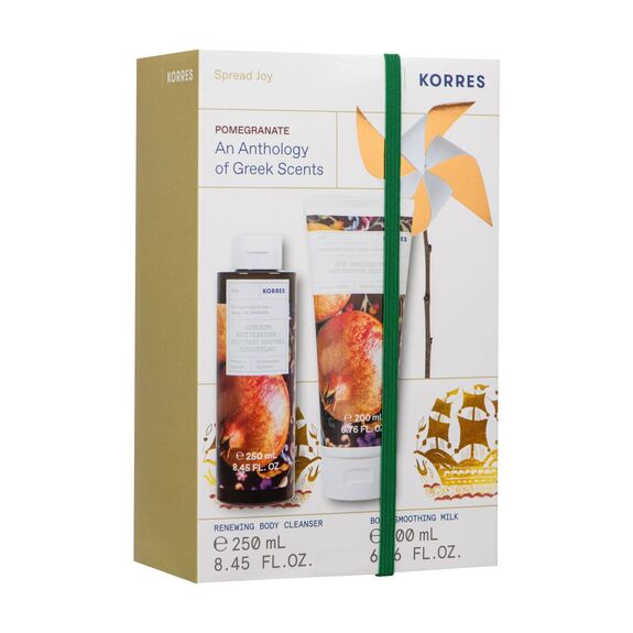 Korres coffret Lait Corps Verger de Grenadier 200 ml + Gel Douche Verger de Grenadier 250 ml