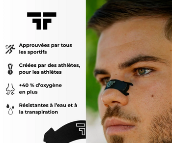 Bandes nasales Freshflow coloris noir x20