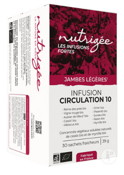 Nutrigée Infusion Circulation 10 Plantes 30 sachets