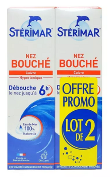 Anti gaspi 06/26 Stérimar Nez Bouché Lot de 2 x 100 ml