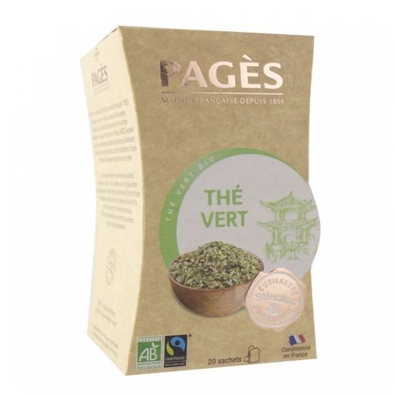 Pagès Thé vert bio 20 sachets