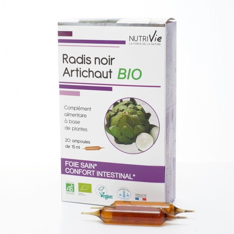 Nutrivie Radis Noir Artichaut Bio 20 Ampoules